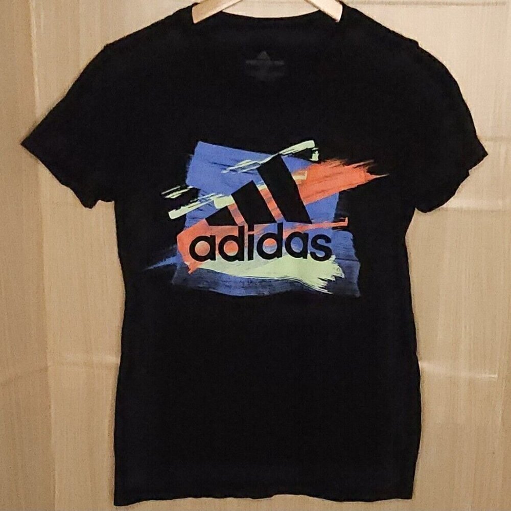 Adidas Women's Black Retro Geometric Top Small